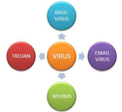 how many types of computer viruses are there